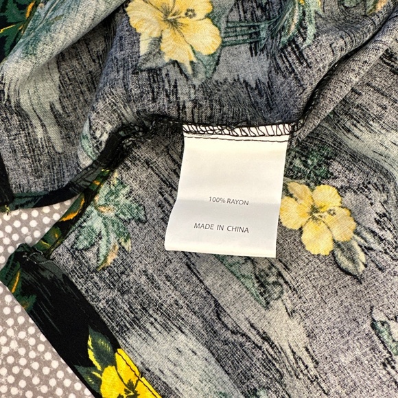Molokai Surf Vintage Shirt Men Large Yellow Hibiscus Hawaiian Short Sleeve Rayon - Picture 7 of 9